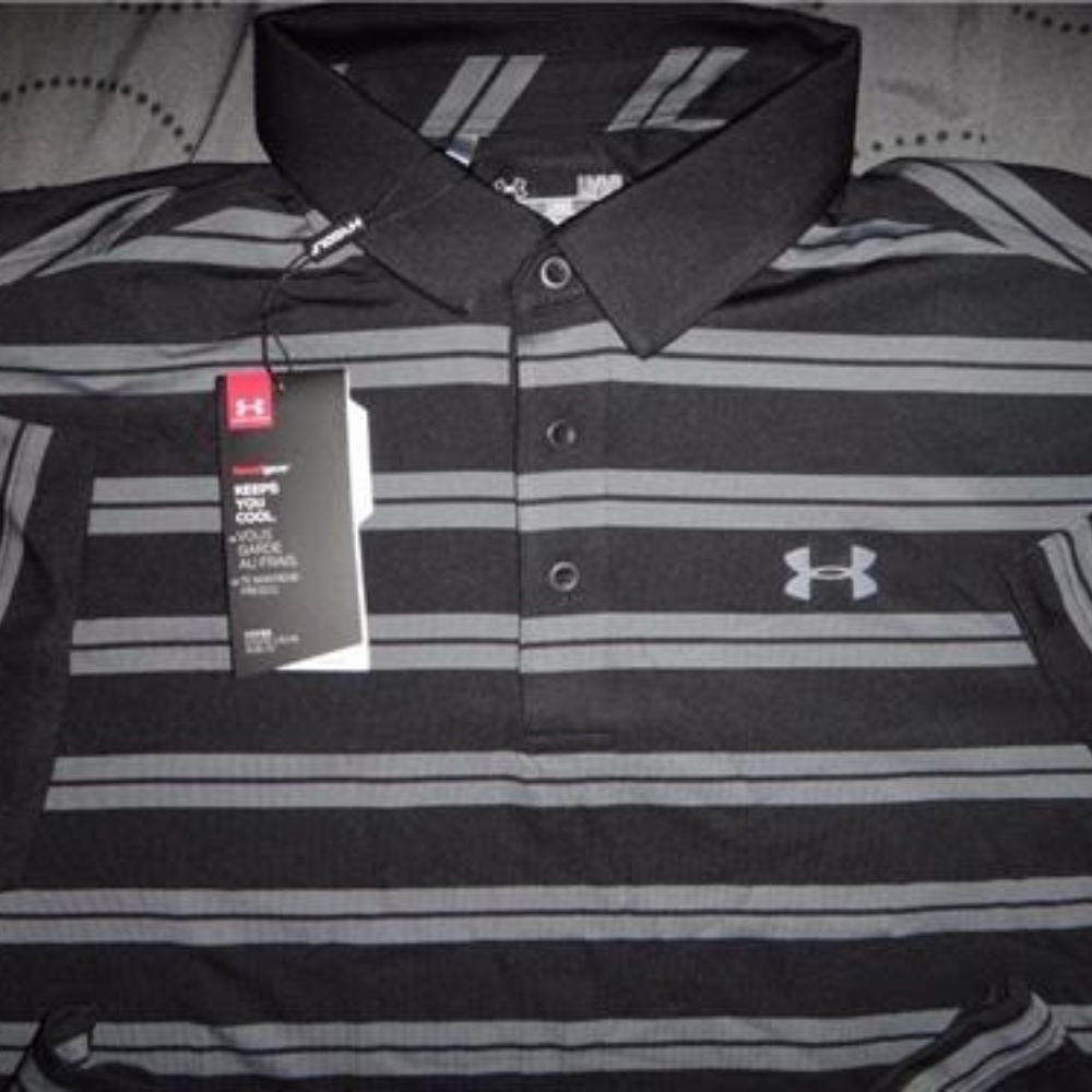 UNDER ARMOUR GOLF POLO SHIRT SIZE L MEN NWT $64.99
